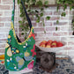 Handmade BEAUTIFUL BUTTERFILES BUTTERFLY Colorful Boho Shoulder Bags, Cotton Bohemian Bags Denim Lined