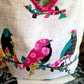 Handmade SONG BIRDS Colorful Boho Shoulder Bags, Cotton Bohemian Bags Denim Lined