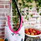 Handmade SONG BIRDS Colorful Boho Shoulder Bags, Cotton Bohemian Bags Denim Lined