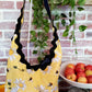 Handmade DAISY'S AND BUMBLE BEES Colorful Boho Shoulder Bags, Cotton Bohemian Bags Denim Lined