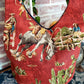 Handmade WESTERN COWBOY BRONCO HORSE Colorful Boho Shoulder Bags, Cotton Bohemian Bags Denim Lined