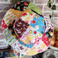 ViNtAgE HANDMADE TOOTSIE POP ROLL BLOW POP Floppy Patchwork Hat // Wide Brim // Floral Plaid Cotton Sun Hat HiPPiE Beach Boho #14