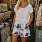 Vintage Patchwork Quilt STARS Shorts