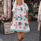 White Vintage Quilt Star Summer Weight Quilt Peasant Babydoll Dress L/XL/1X