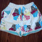 Vintage Patchwork Quilt STARS Shorts