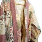 Quilt Coat Jacket - Pink Cream Patchwork Floral Vintage Quilt Fits Most