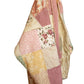 Quilt Coat Jacket - Pink Cream Patchwork Floral Vintage Quilt Fits Most