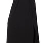 PLUS - Smocked Waist Side Slit Pocket BLACK Maxi Skirt