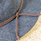 CHARCOAL Wool Felt w/Braided Strap Fedora Hat